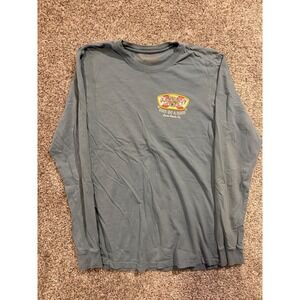 Ron Jon Surf Shop Long Sleeve T-Shirt Mens S Blue Cocoa Beach One of a Kind Logo